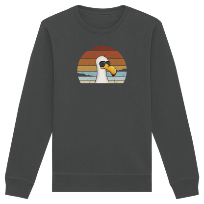 Cool lässige Retro Möwe - Organic Basic Unisex Sweatshirt