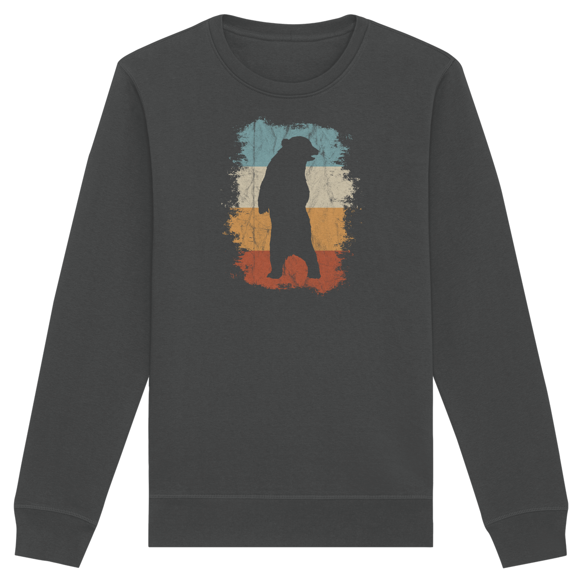 Retro Bären-Silhouette - Organic Basic Unisex Sweatshirt