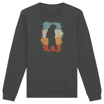 Retro Bären-Silhouette - Organic Basic Unisex Sweatshirt