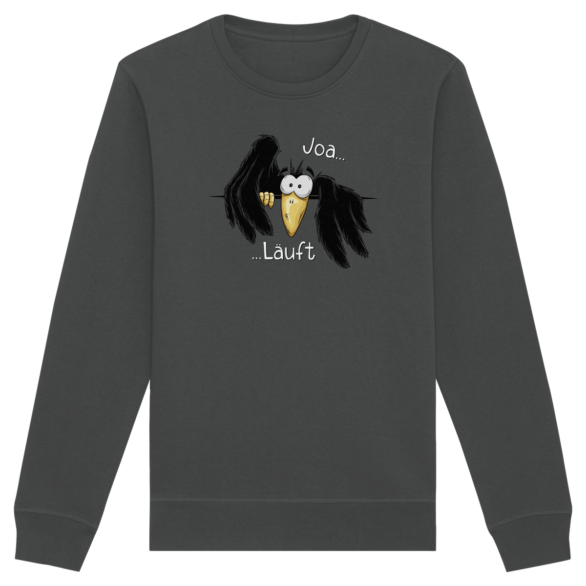 Joa Läuft Krähe gechillter Rabe - Organic Basic Unisex Sweatshirt