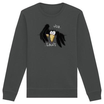 Joa Läuft Krähe gechillter Rabe - Organic Basic Unisex Sweatshirt