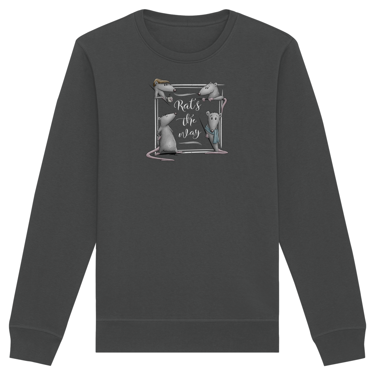 Rat’s The Way Kaffeehaus Ratten - Organic Basic Unisex Sweatshirt