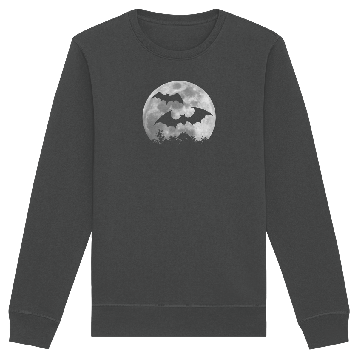 Fledermaus Silhouetten bei Vollmond - Organic Basic Unisex Sweatshirt