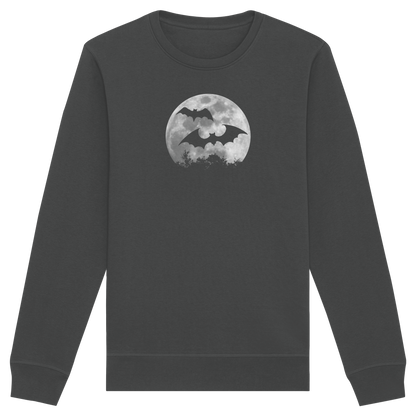 Fledermaus Silhouetten bei Vollmond - Organic Basic Unisex Sweatshirt