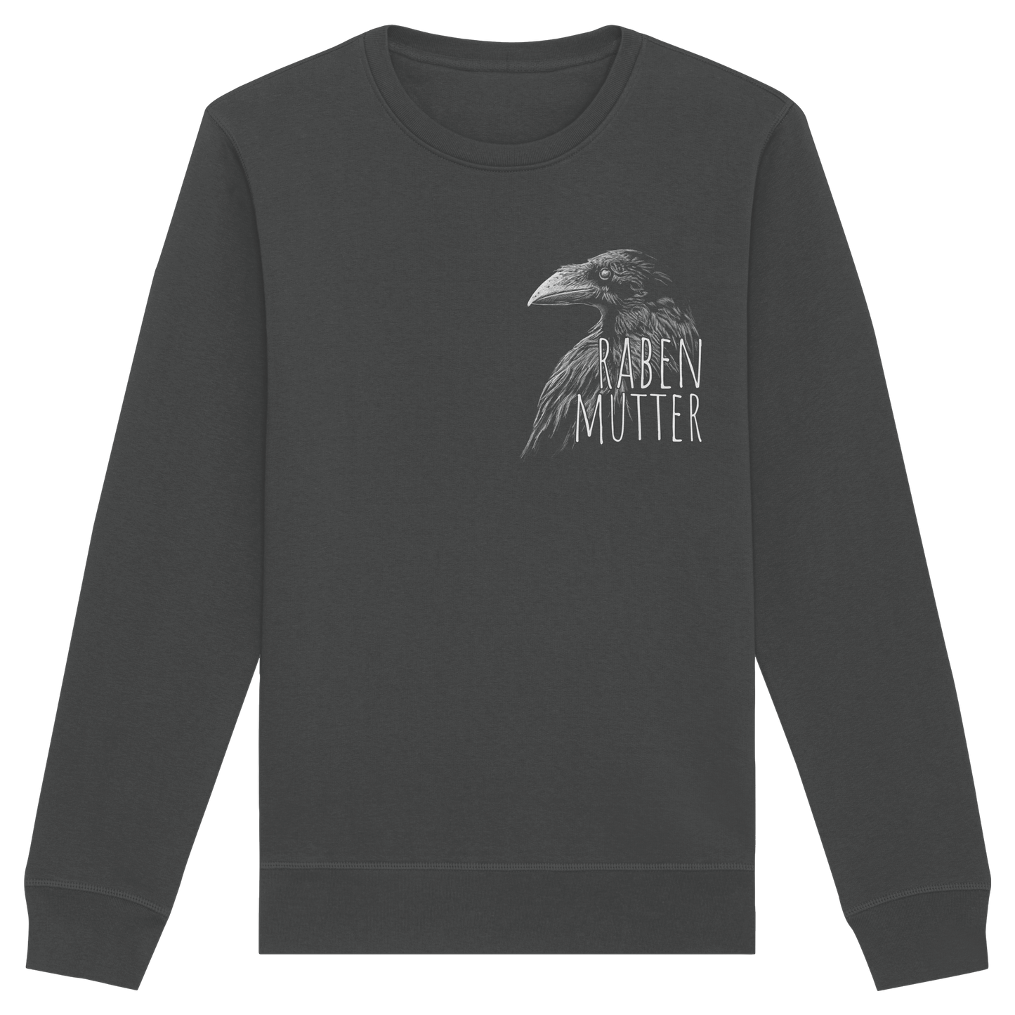 Rabenmutter schwarze Krähe Rabe - Organic Basic Unisex Sweatshirt