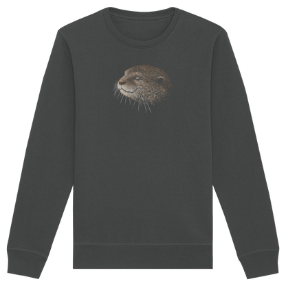 Otter Bleistift Zeichnung KritzelKunst - Organic Basic Unisex Sweatshirt