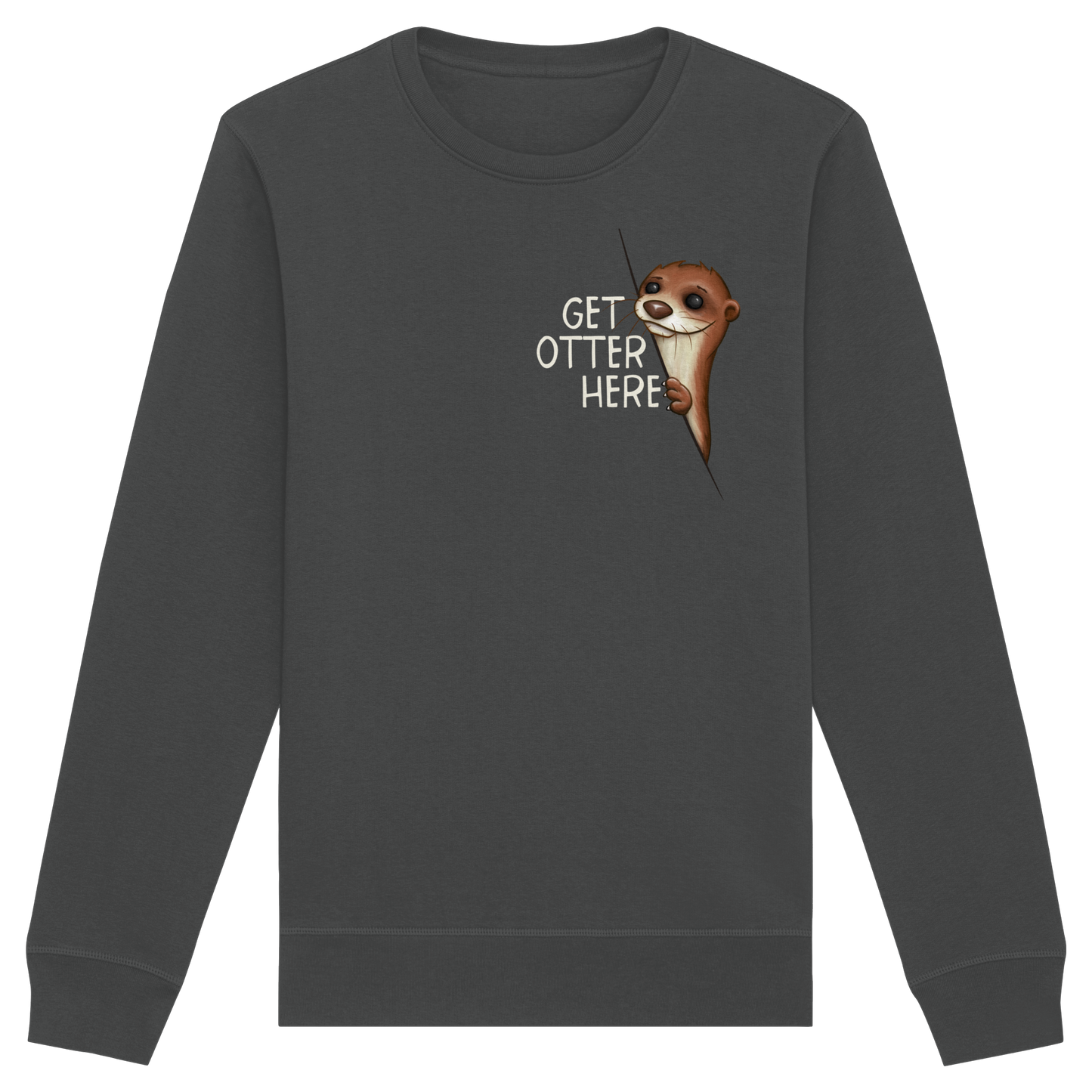 Get Otter Here | Lustiger Otter Kalauer - Organic Basic Unisex Sweatshirt