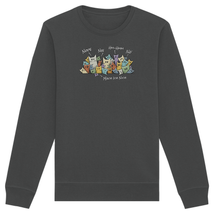 Nope, Nee, Nö Katzen - Organic Basic Unisex Sweatshirt