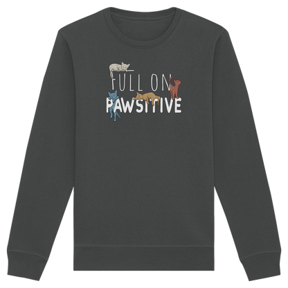 Full On Pawsitive! Gechillte Katzen - Organic Basic Unisex Sweatshirt