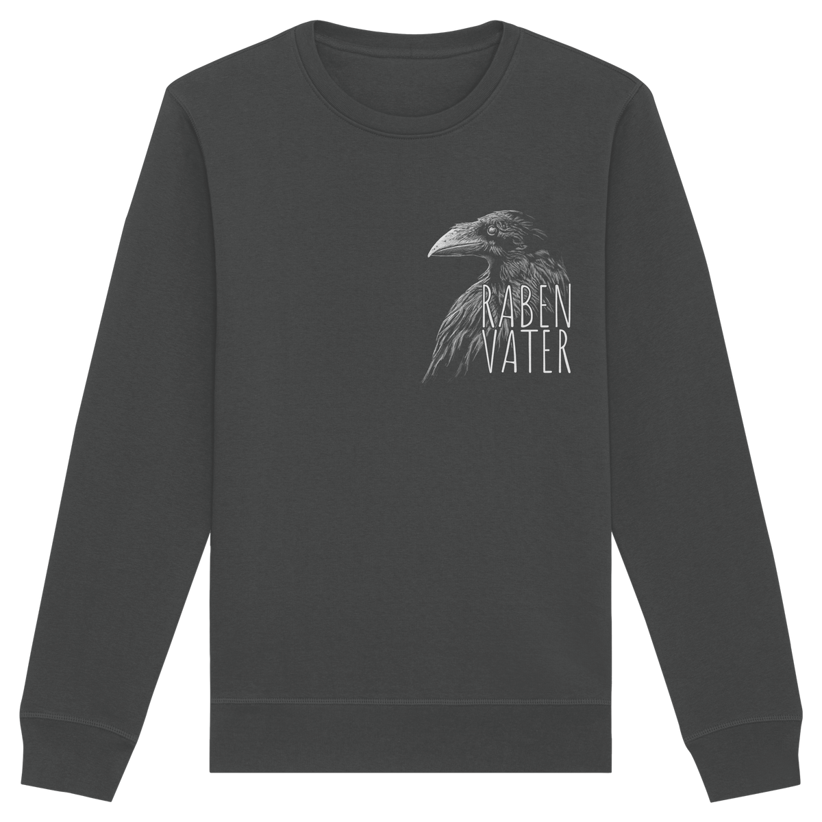 Rabenvater schwarzer Rabe Krähe - Organic Basic Unisex Sweatshirt
