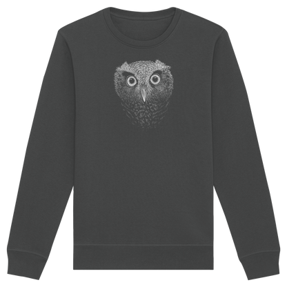Eule Kritzelkunst Illustration - Organic Basic Unisex Sweatshirt