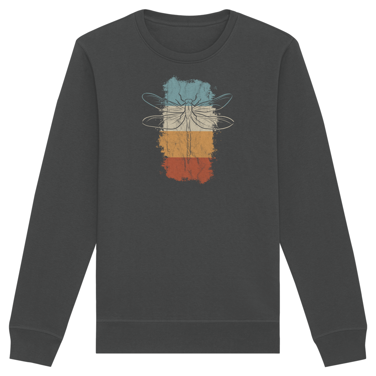 Retro Kunst Libelle | Vintage Dragonfly - Organic Basic Unisex Sweatshirt