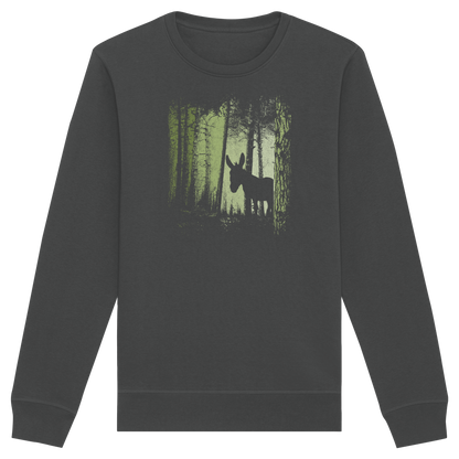 Esel im Zwielicht-Wald - Organic Basic Unisex Sweatshirt