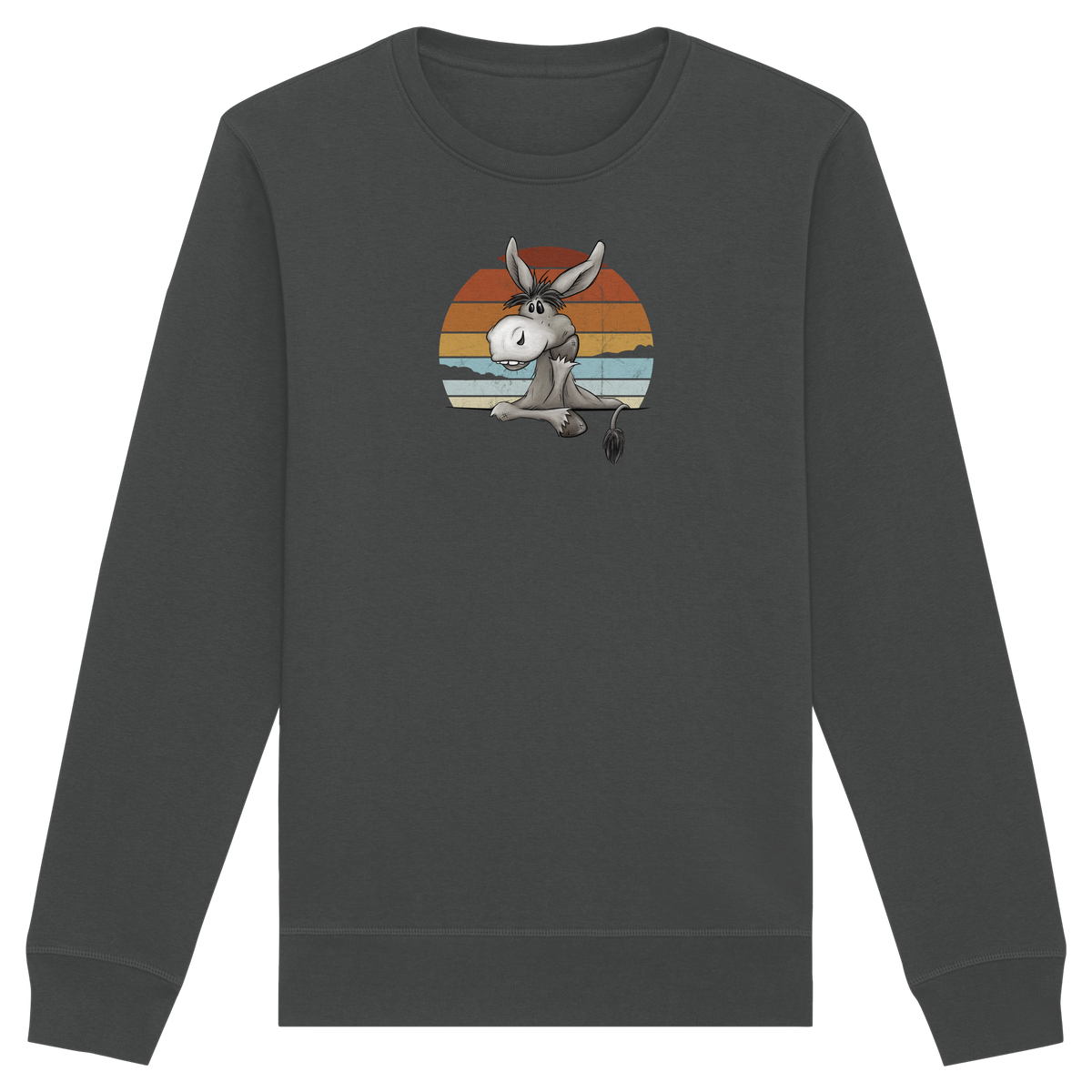Lässiges Maultier Retro Esel - Organic Basic Unisex Sweatshirt