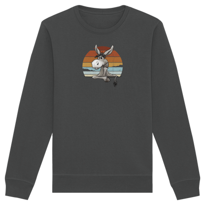 Lässiges Maultier Retro Esel - Organic Basic Unisex Sweatshirt