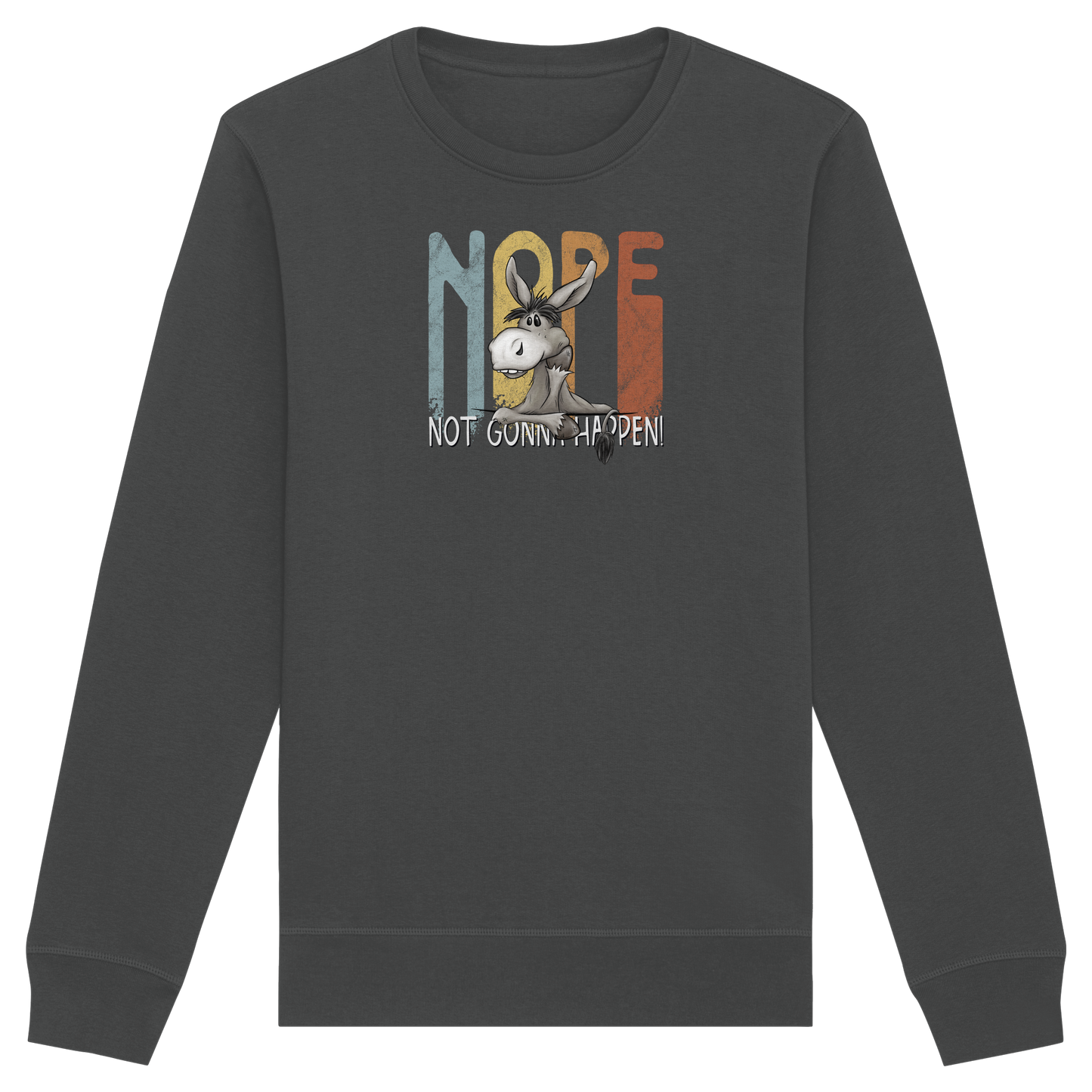 Nope | bockiger Esel - Organic Basic Unisex Sweatshirt