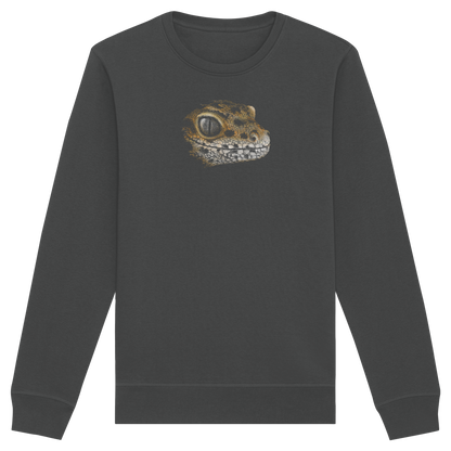 Leopard Gecko Skizze Kritzelkunst - Organic Basic Unisex Sweatshirt