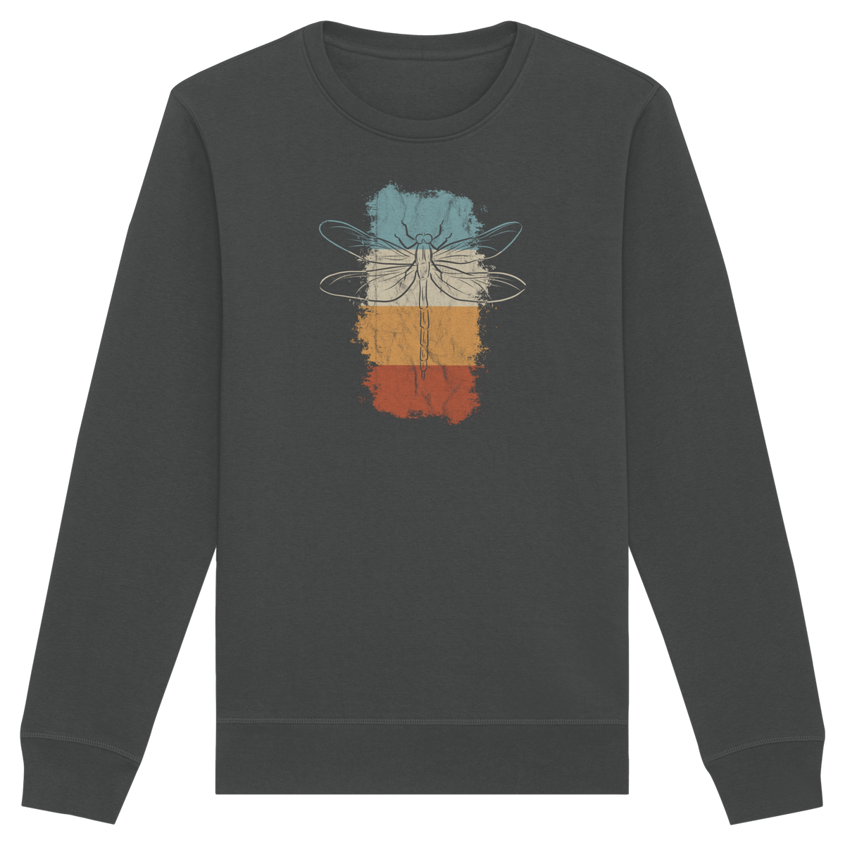 Retro Kunst Libelle | Vintage Dragonfly - Organic Basic Unisex Sweatshirt