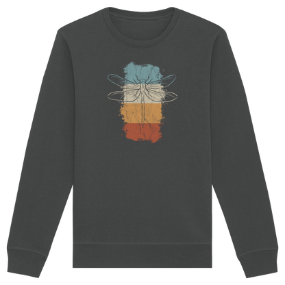 Retro Kunst Libelle | Vintage Dragonfly - Organic Basic Unisex Sweatshirt
