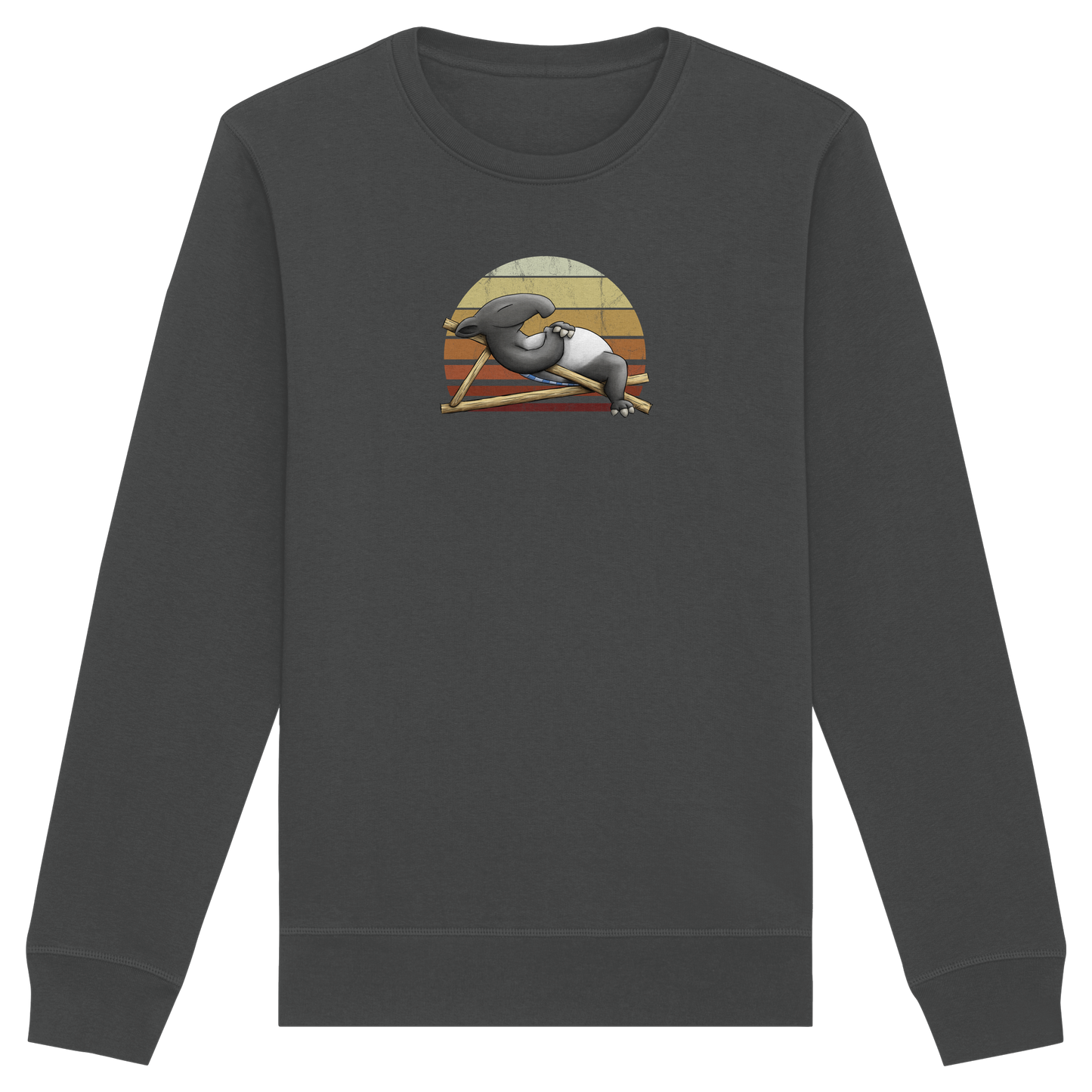Lässiger Retro Sundown Tapir - Organic Basic Unisex Sweatshirt