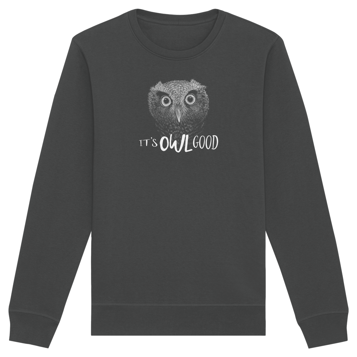 OWL Good | Kritzel-Kunst-Eule - Organic Basic Unisex Sweatshirt