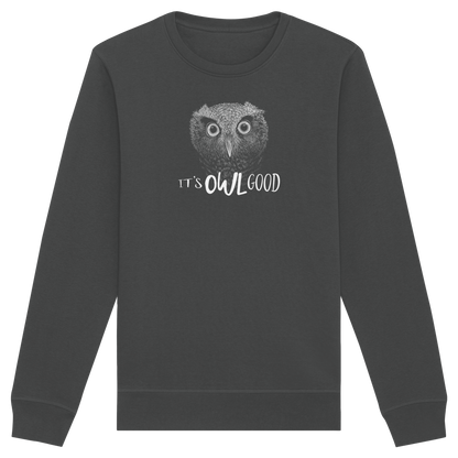 OWL Good | Kritzel-Kunst-Eule - Organic Basic Unisex Sweatshirt