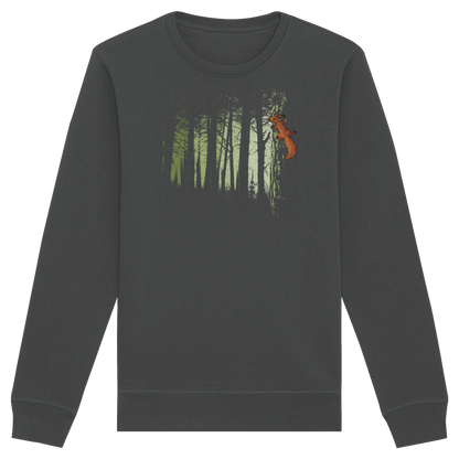 Eichhörnchen im Zwielicht-Wald - Organic Basic Unisex Sweatshirt