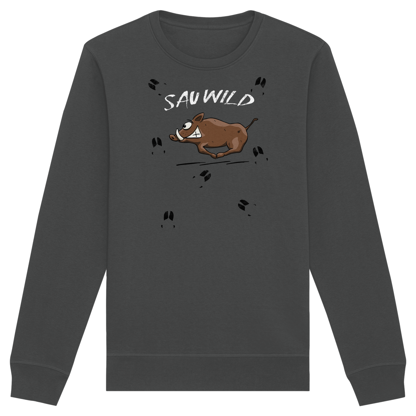 Sauwild wilde Sau | Wildschwein Keiler - Organic Basic Unisex Sweatshirt
