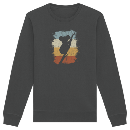 Retro kletternder Koala-Bär - Organic Basic Unisex Sweatshirt
