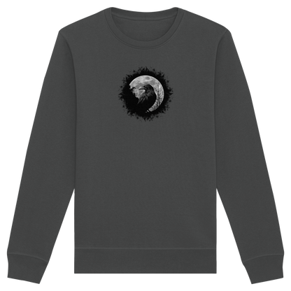 Schwarzer Rabe bei Vollmond  - Organic Basic Unisex Sweatshirt