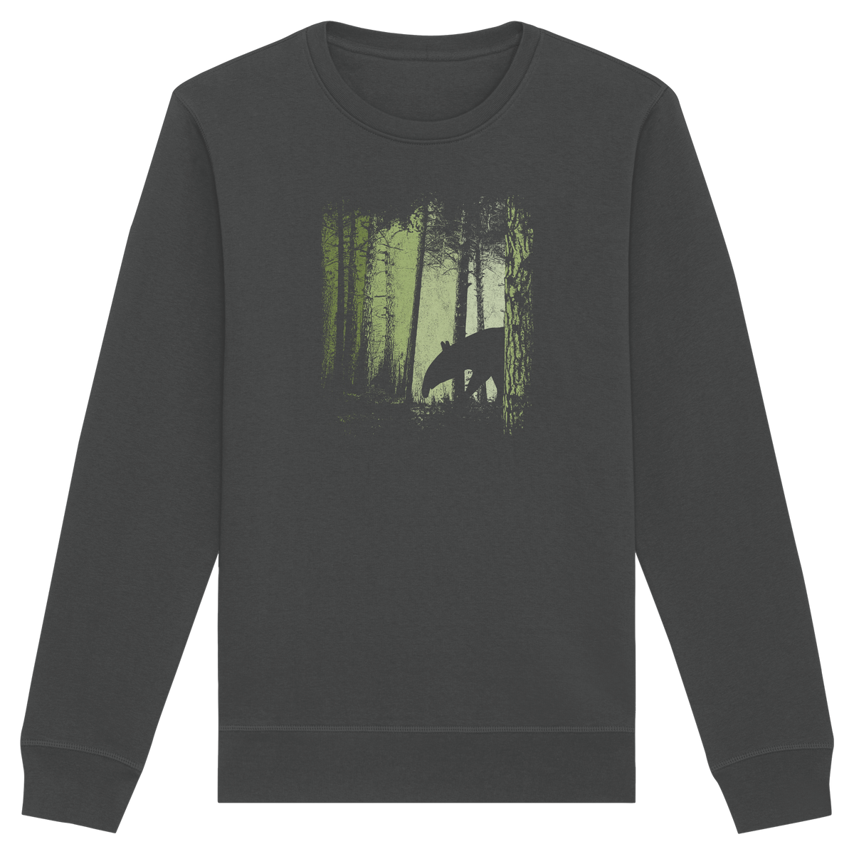 Lässiger Tapir im Zwielicht Wald - Organic Basic Unisex Sweatshirt