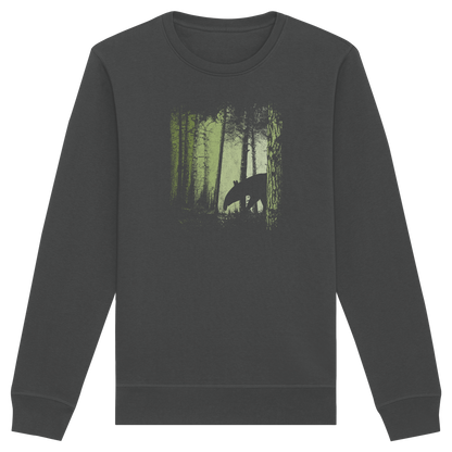 Lässiger Tapir im Zwielicht Wald - Organic Basic Unisex Sweatshirt