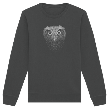 Eule Kritzelkunst Illustration - Organic Basic Unisex Sweatshirt