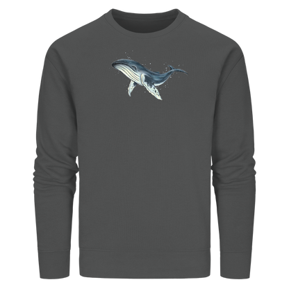 Tiefsee Ozean-Riese Buckelwal - Organic Basic Unisex Sweatshirt