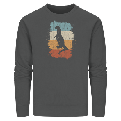 Retro Otter Fischotter Silhouette - Organic Basic Unisex Sweatshirt