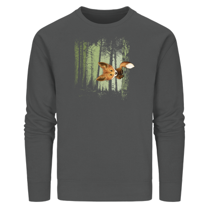 Fuchs im Zwielicht-Wald - Organic Basic Unisex Sweatshirt