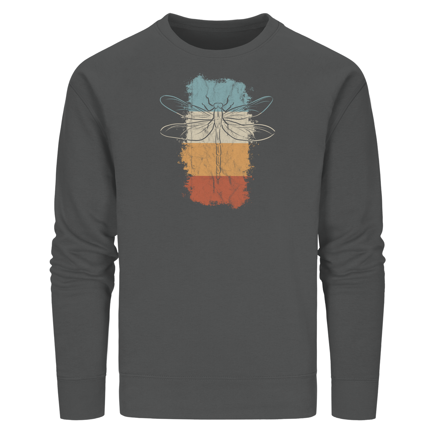 Retro Kunst Libelle | Vintage Dragonfly - Organic Basic Unisex Sweatshirt