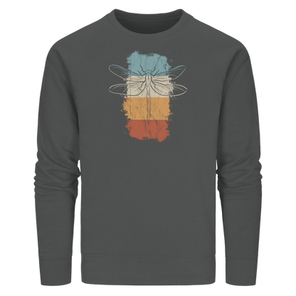 Retro Kunst Libelle | Vintage Dragonfly - Organic Basic Unisex Sweatshirt