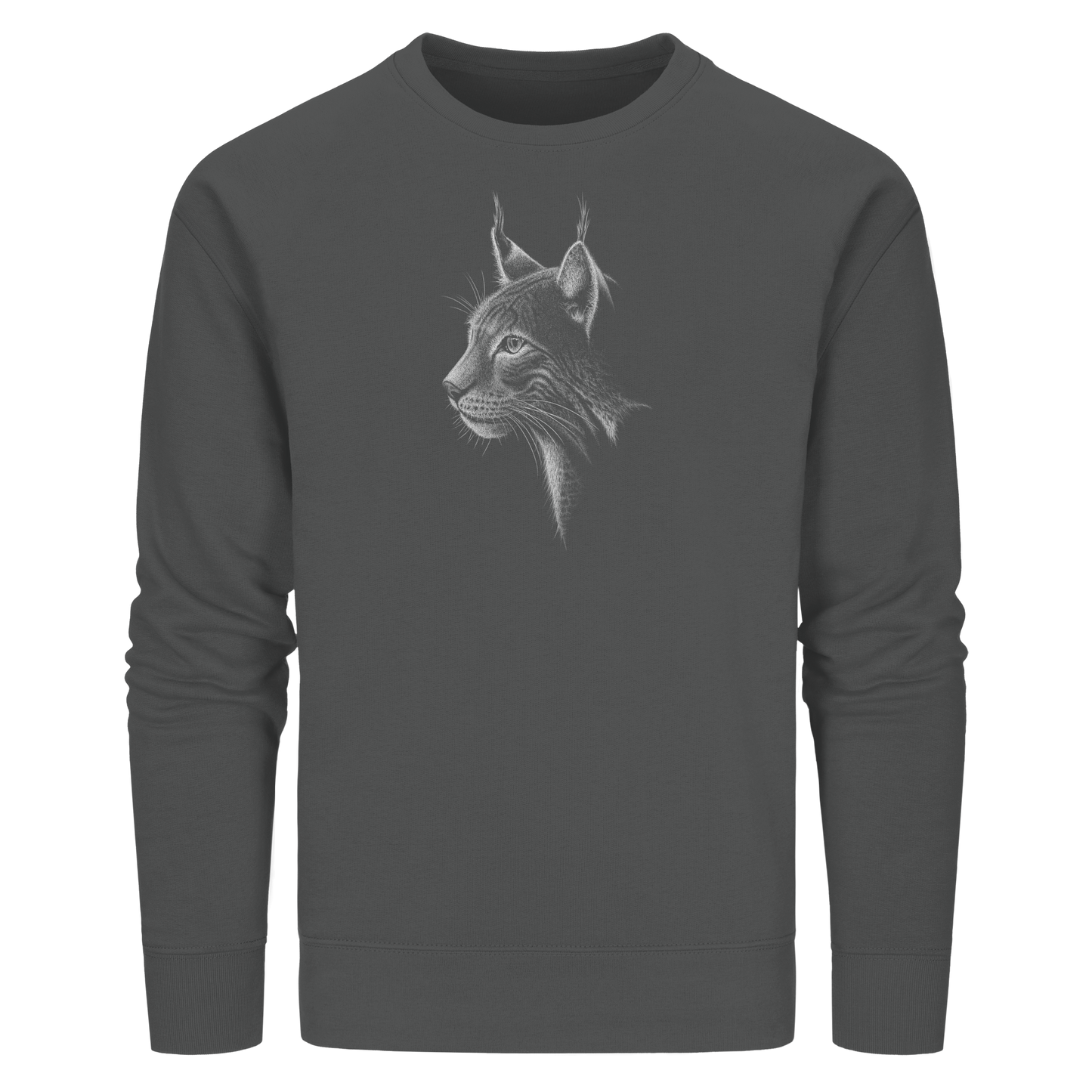 Luchs Kritzelkunst Wildkatze Illustration - Organic Basic Unisex Sweatshirt