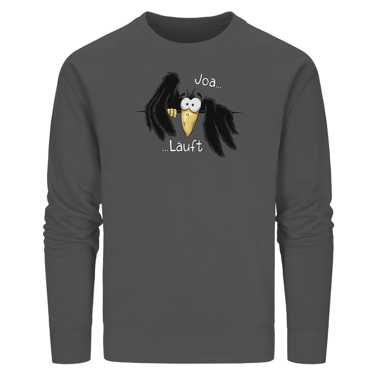 Joa Läuft Krähe gechillter Rabe - Organic Basic Unisex Sweatshirt