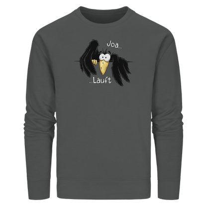 Joa Läuft Krähe gechillter Rabe - Organic Basic Unisex Sweatshirt