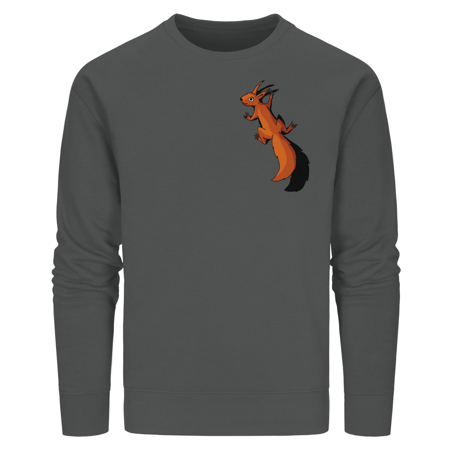 Süßes Eichhörnchen klettert - Organic Basic Unisex Sweatshirt
