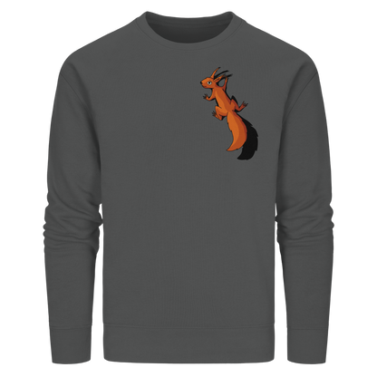 Süßes Eichhörnchen klettert - Organic Basic Unisex Sweatshirt