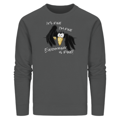 I’m Fine Rabe | Alles Gut Krähe - Organic Basic Unisex Sweatshirt