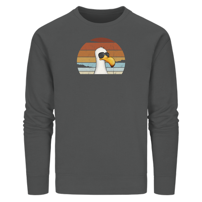 Cool lässige Retro Möwe - Organic Basic Unisex Sweatshirt