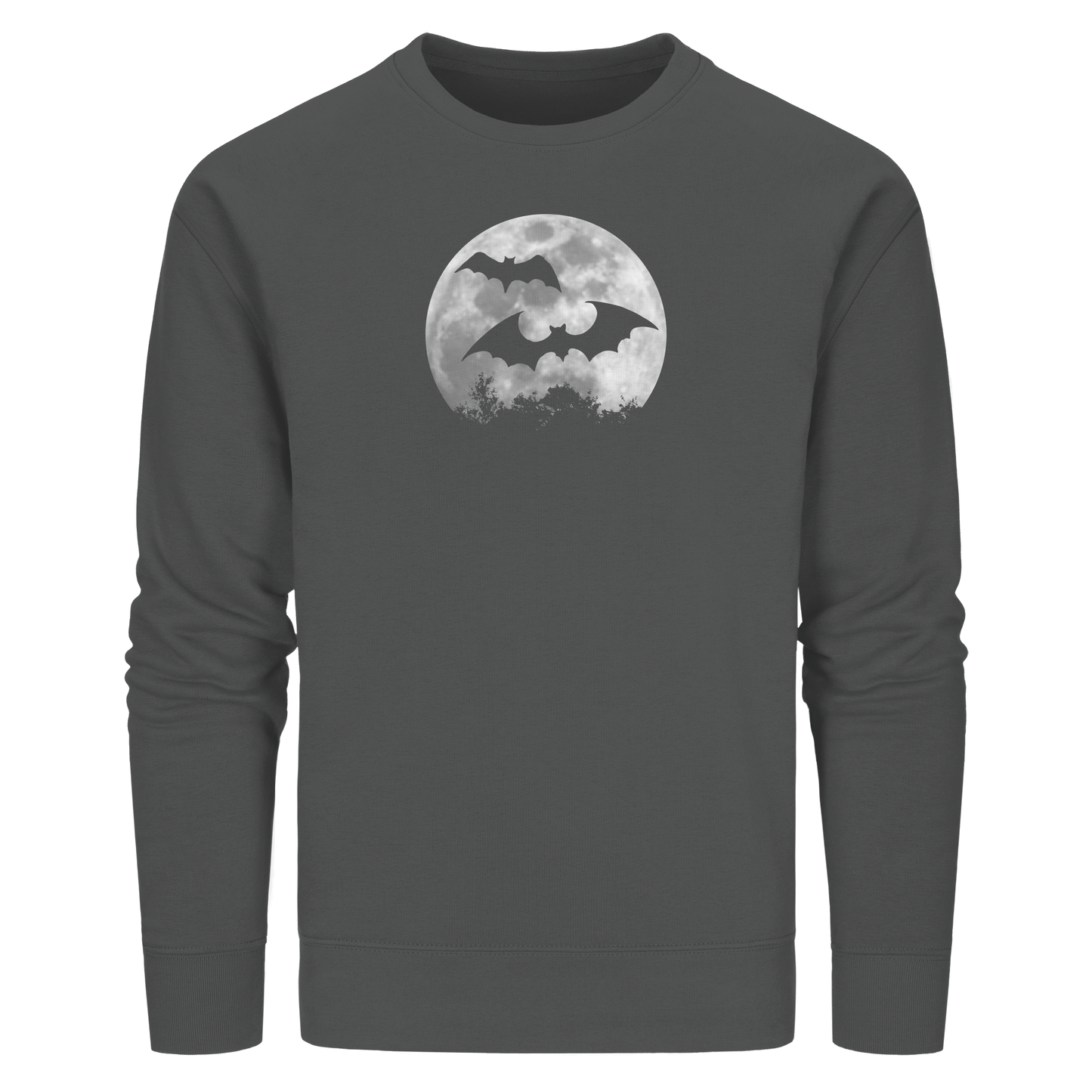 Fledermaus Silhouetten bei Vollmond - Organic Basic Unisex Sweatshirt
