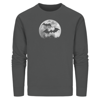 Fledermaus Silhouetten bei Vollmond - Organic Basic Unisex Sweatshirt
