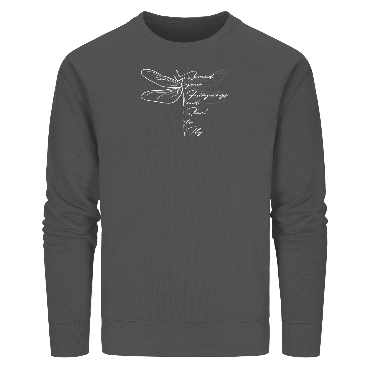 Breite die Flügel aus und flieg los | Libelle - Organic Basic Unisex Sweatshirt