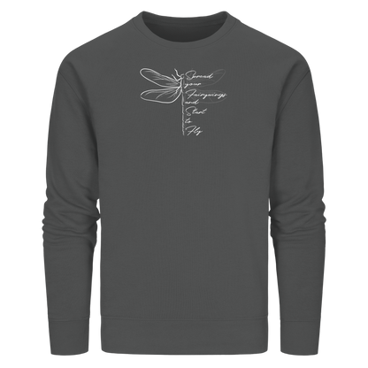Breite die Flügel aus und flieg los | Libelle - Organic Basic Unisex Sweatshirt