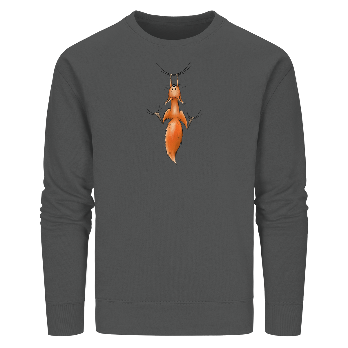 Rotes Eichhörnchen hängt ab - Organic Basic Unisex Sweatshirt